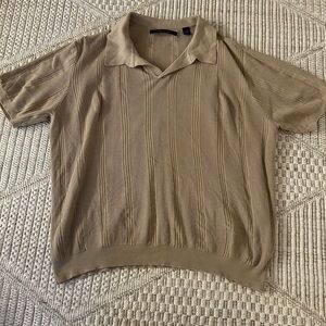 Perry Ellis Tan Polo Shirt